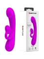 Aufrichtiger Vibrator und Klitoris-Sauger aus Violettem Silikon von Pretty Love