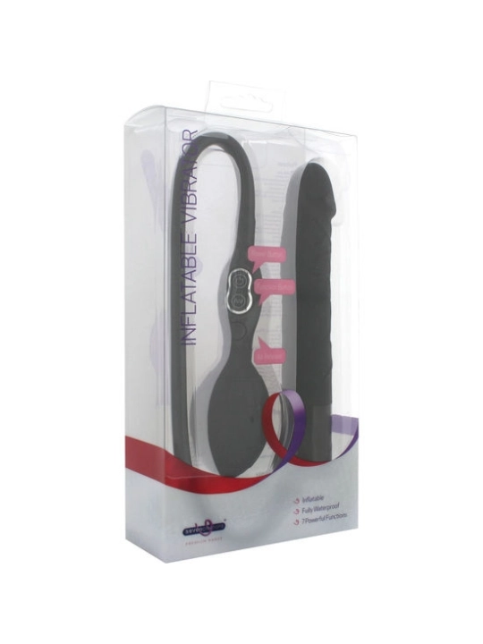 Schwarzer Aufblasbarer Vibrator Von von Seven Creations