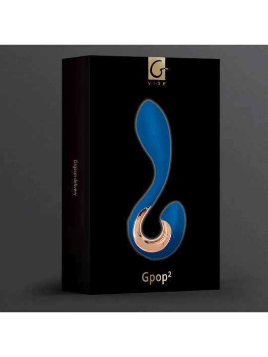 Gpop 2 G- und P-Punkt-Vibrator Indigoblau von G-Vibe