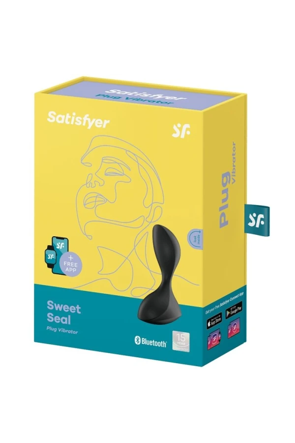 Sweet Seal Vibrierende PlugAppsteuerung Schwarz von Satisfyer Connect