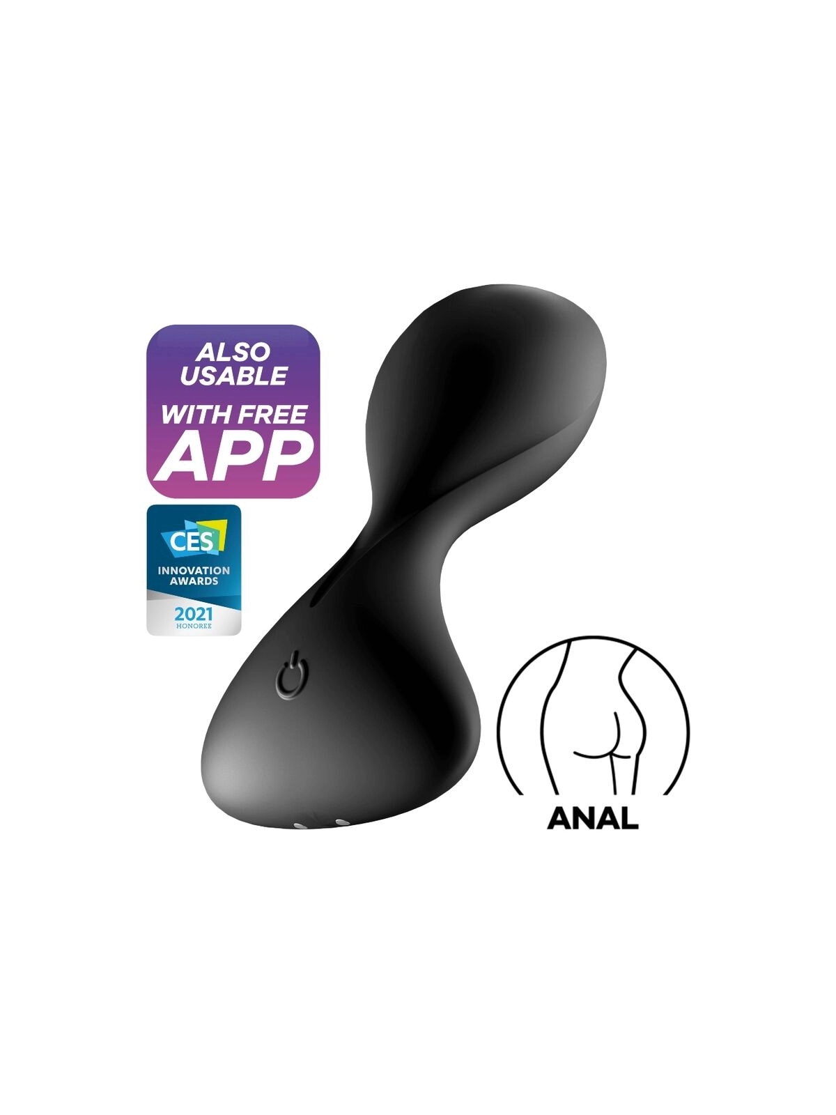 Trendsetter Vibrierende Plugapp Schwarz von Satisfyer Connect