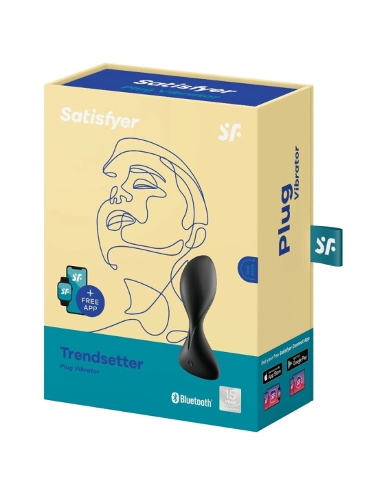 Trendsetter Vibrierende Plugapp Schwarz von Satisfyer Connect