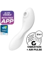 Curvy Trinity 5 Air Pulse Stimulator & Vibrator App Weiss von Satisfyer Connect