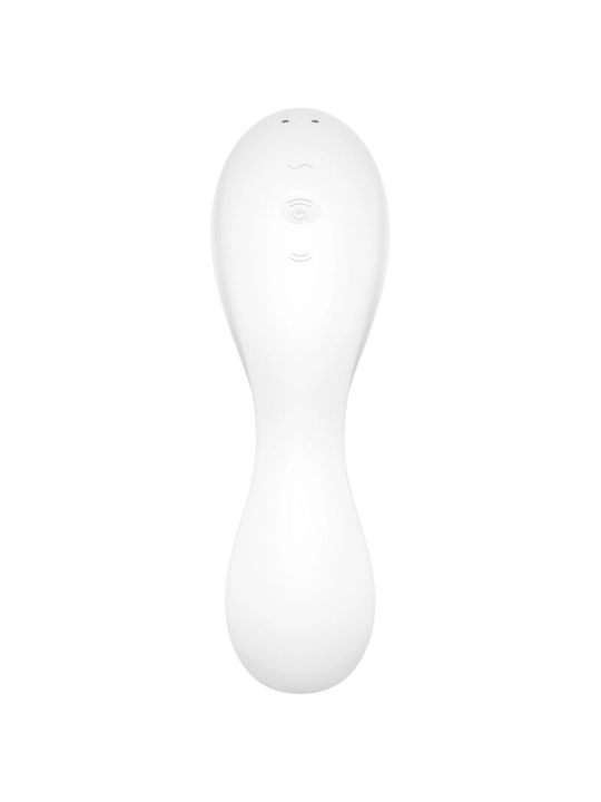 Curvy Trinity 5 Air Pulse Stimulator & Vibrator App Weiss von Satisfyer Connect