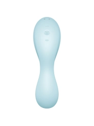 Curvy Trinity 5 Air Pulse Stimulator & Vibrator App Blau von Satisfyer Connect