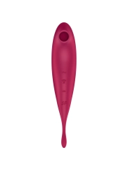 Twirling Pro+ Air Pulse Stimulator & Vibrator App Rot von Satisfyer Connect