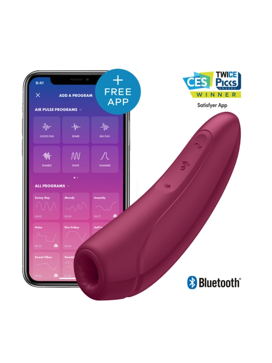 Curvy 1 + Rot Pink von Satisfyer Connect