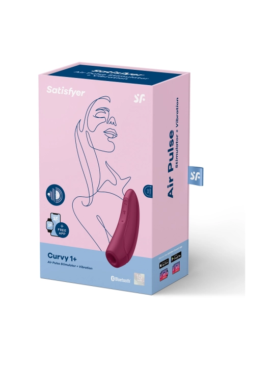 Curvy 1 + Rot Pink von Satisfyer Connect