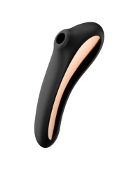 Dual Kiss Air Pulse Vibrator Schwarz von Satisfyer Air Pulse