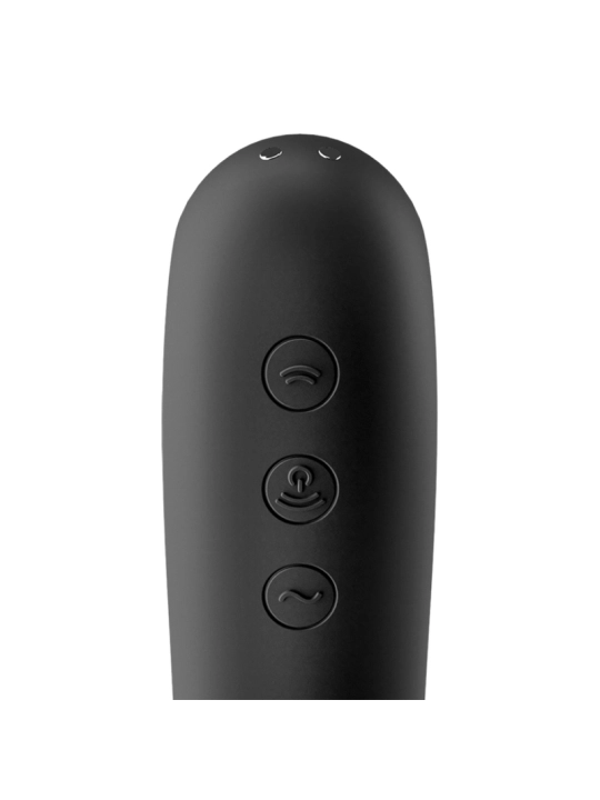 Dual Kiss Air Pulse Vibrator Schwarz von Satisfyer Air Pulse