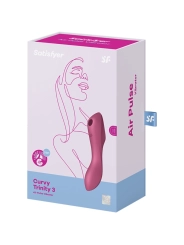 Curvy Trinity 3 Air Pulse Vibrator Rot von Satisfyer Air Pulse