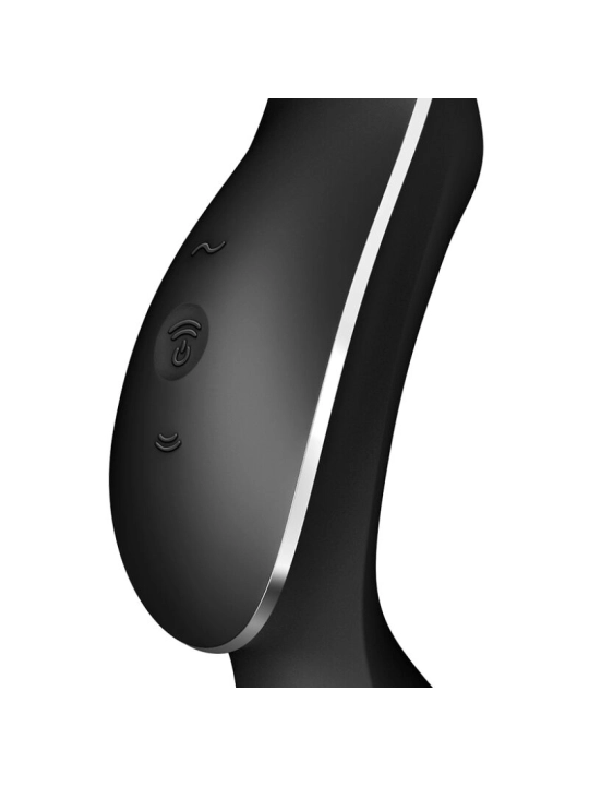 Curvy Trinity 2 Air Pulse Vibrator Schwarz von Satisfyer Air Pulse