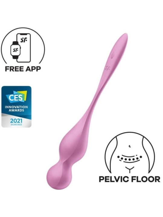 Love Birds Vibrierende Kegel-Kugeln Rosa von Satisfyer Balls