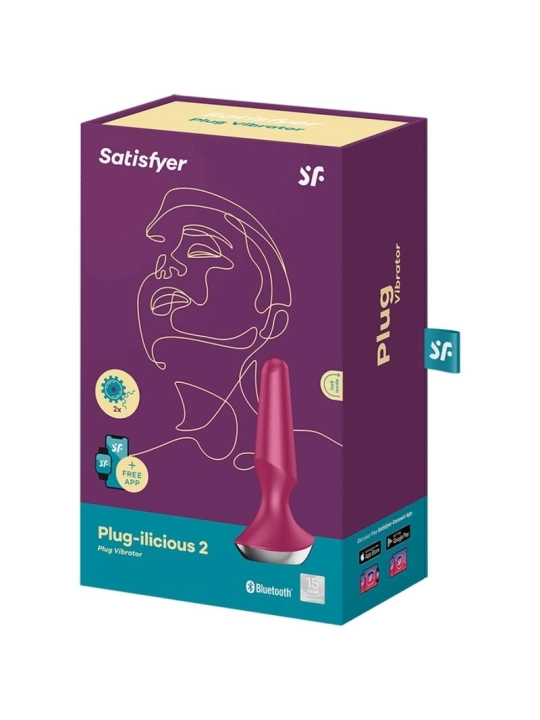 Plug Ilicious 2 Plug Vibrator Beere von Satisfyer Connect