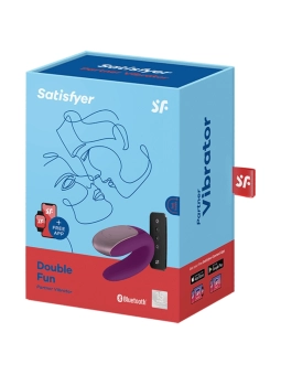 Double Fun Partner Vibrator Lila von Satisfyer Connect