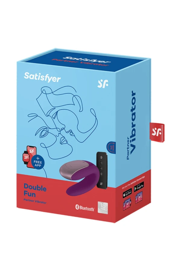 Double Fun Partner Vibrator Lila von Satisfyer Connect