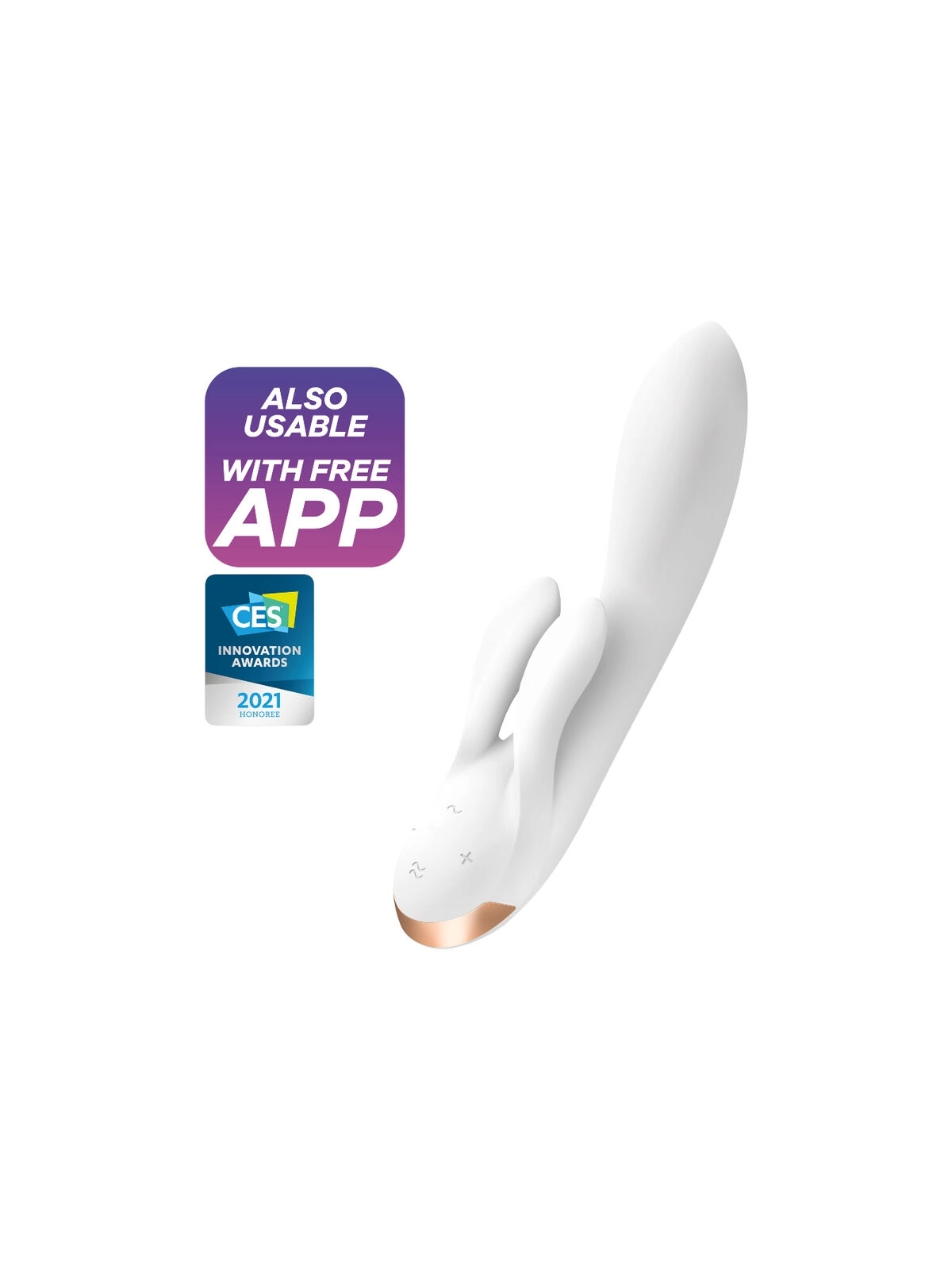 Double Flex Vibrator App Weiss von Satisfyer Connect