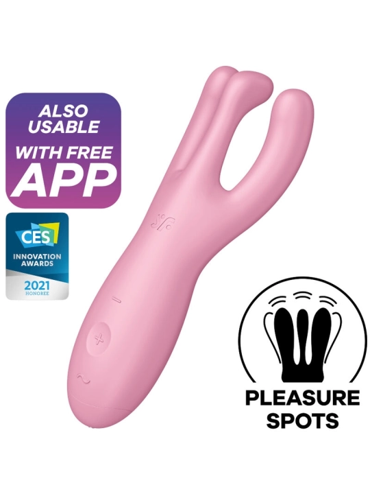 Threesome 4 Vibratorapp Rosa von Satisfyer Connect