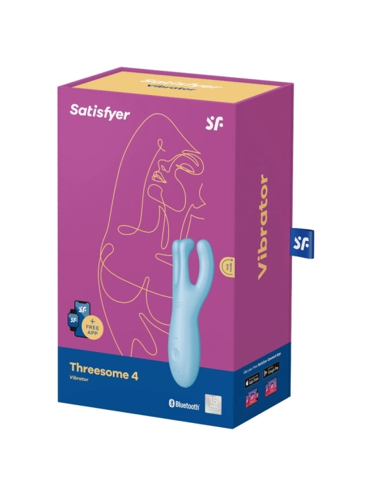 Threesome 4 Vibratorapp Blau von Satisfyer Connect