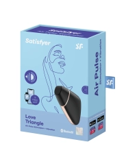 Love Triangle Stimulator & Vibrator Schwarz von Satisfyer Connect