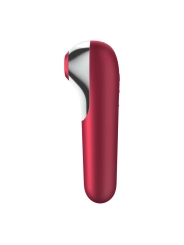 Dual Love Vibrator und Sauger mit Pulsierter Luft Rot von Satisfyer Connect