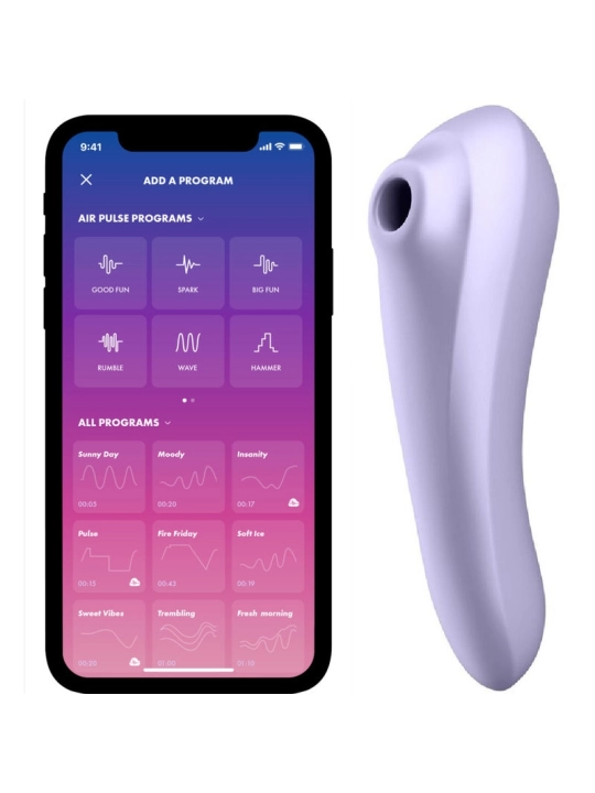 Dual Pleasure Air Pulse Vibrator Mauve von Satisfyer Connect