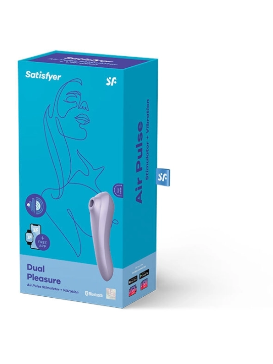 Dual Pleasure Air Pulse Vibrator Mauve von Satisfyer Connect