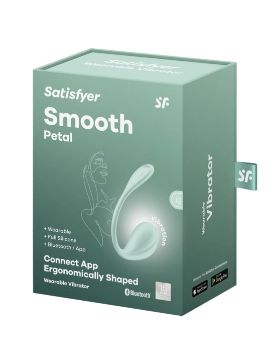 Smooth Petal G-Point Stimulator Wassergrün Kostenlose App von Satisfyer Partner