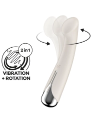 Spinning G-Sport 1 Rotator Vibrator Beige von Satisfyer Vibrator