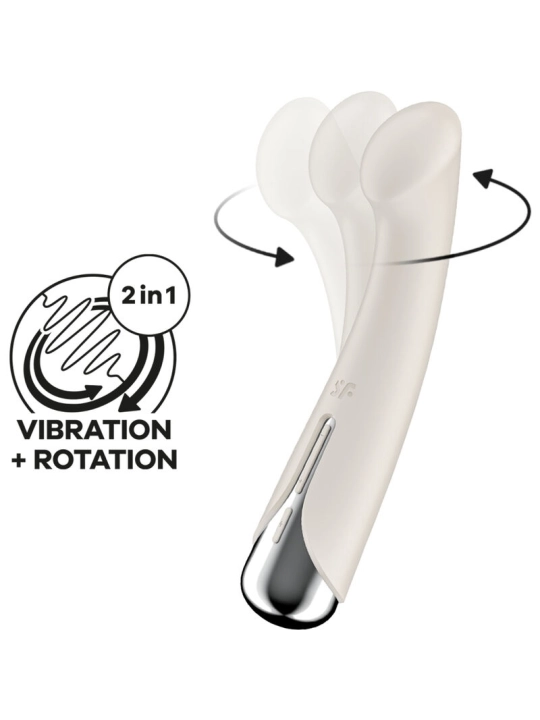 Spinning G-Sport 1 Rotator Vibrator Beige von Satisfyer Vibrator