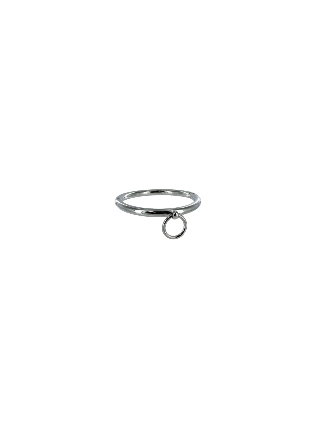 Bdsm-Halskette mit Ring 18cm von Metal Hard