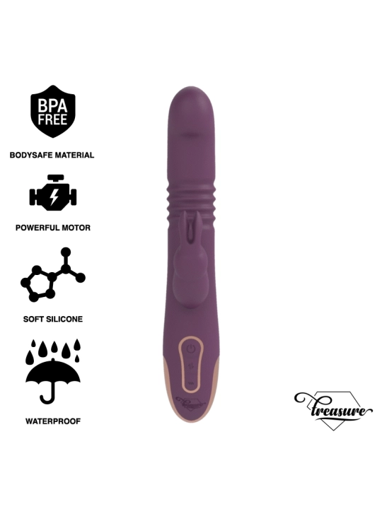 Bastian Rabbit Up & Down, Rotator & Vibrator Kompatibel mit Watchme Wireless Technology von Treasure