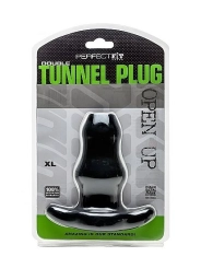 Doppeltunnel Plug XL Gross Schwarz von Perfect Fit Brand