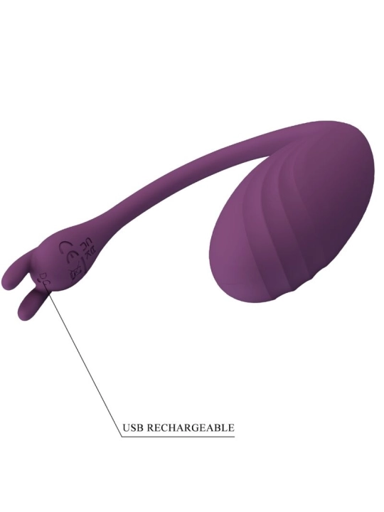 Catalina Vibrator App Fernbedienbares Lila von Pretty Love Led