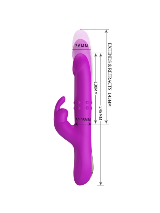 Reese Vibrator mit Lila Rotation von Pretty Love