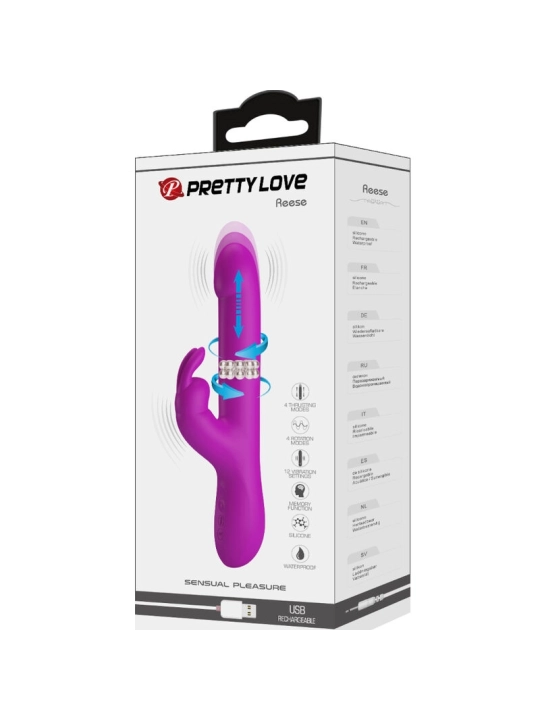 Reese Vibrator mit Lila Rotation von Pretty Love