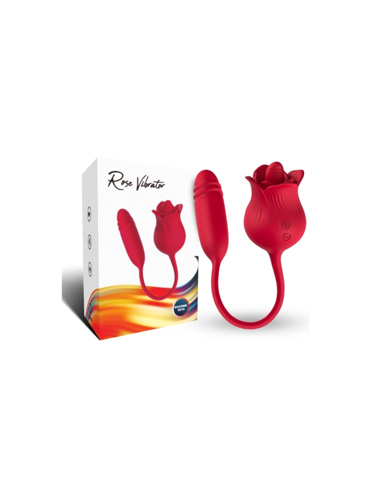 Roselip Leckt Vibrierenden Clit und Vibrator Rot von Armony Stimulators