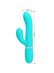 Multifunktions-G-Spot-Vibrator Aqua Grün von Pretty Love Flirtation