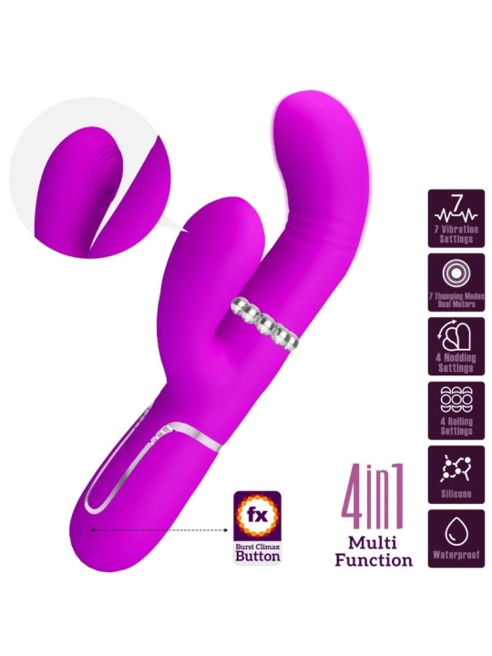 Multifunktions-G-Spot-Vibrator Fuchsia von Pretty Love Flirtation