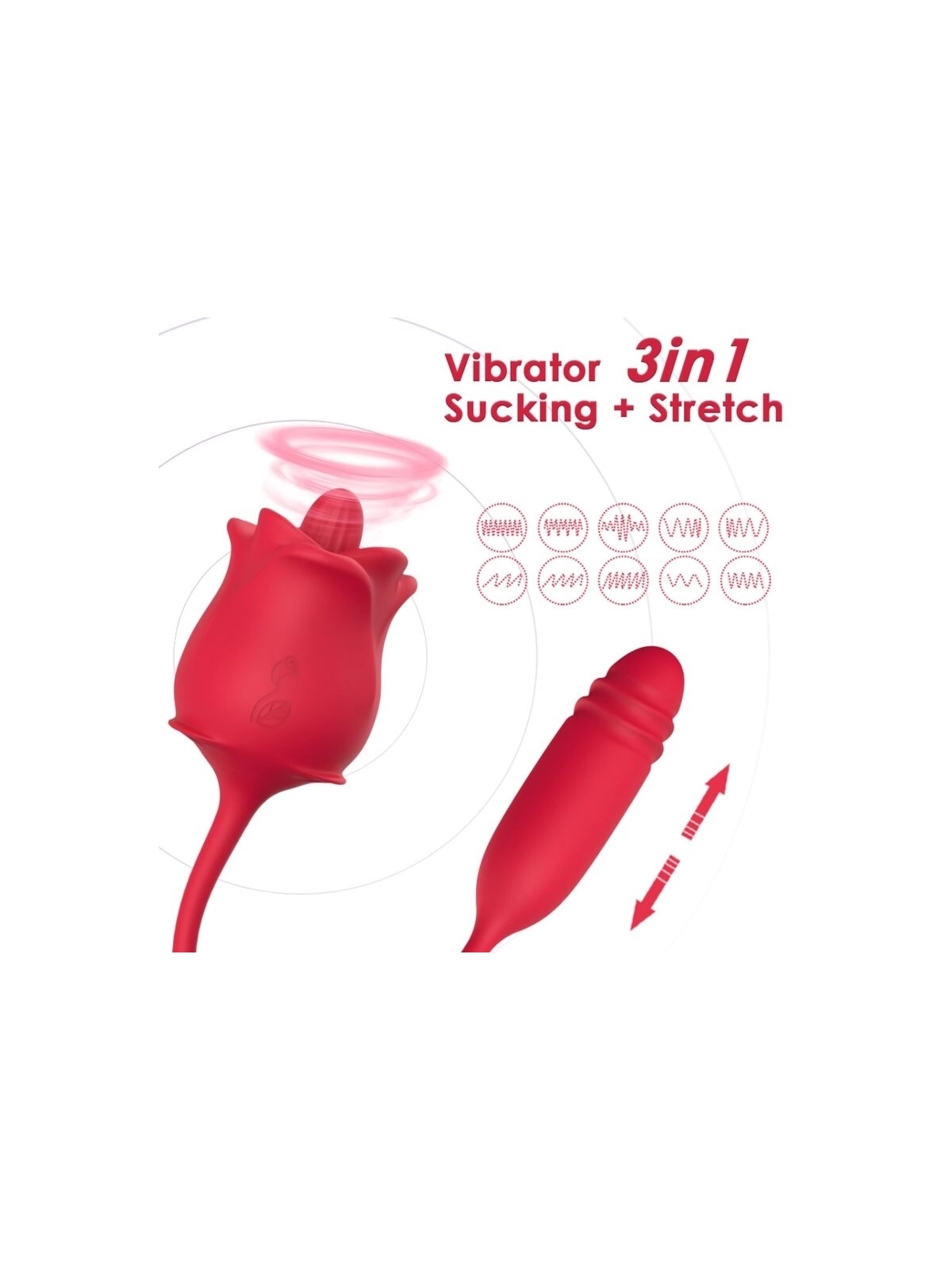 Rosa Stimulator & Vibrator Cola Red von Armony Stimulators