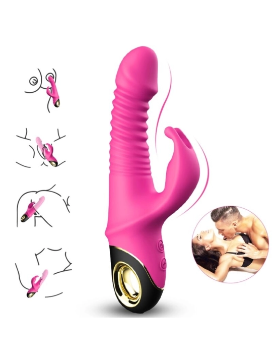 Zing Dildo Vibrator Kaninchen Fuchsia von Armony Vibrators