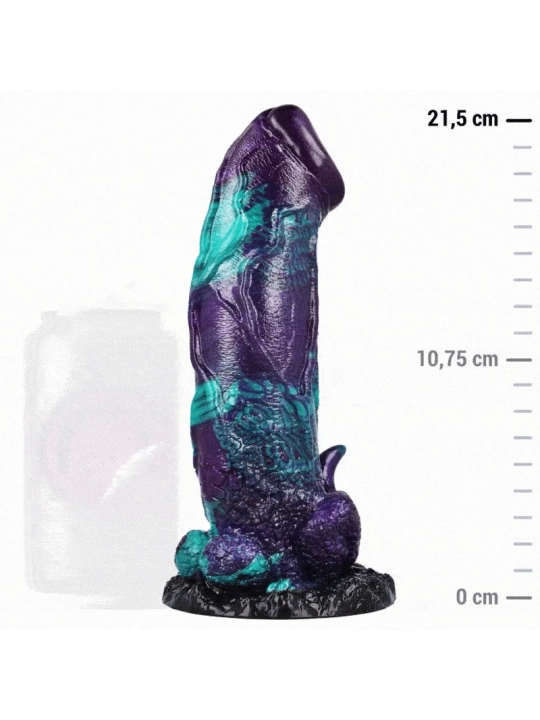 Basilisk Dildo Doppelt Schuppig Vergnügen, Grosse Grösse von Epic