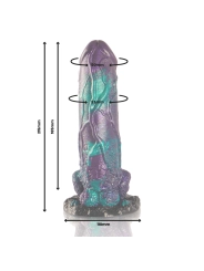 Basilisk Dildo Doppelt Schuppig Vergnügen, Grosse Grösse von Epic