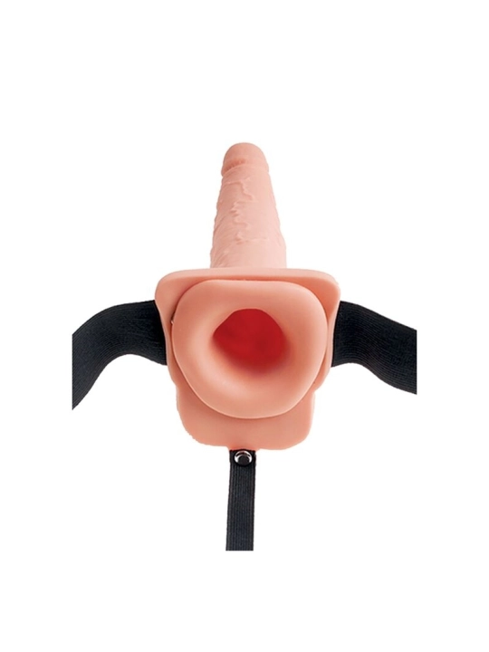 Serie - Verstellbares Gurt Realistischer Penis mit Spritzenden Bllen 19 cm von Fetish Fantasy Series