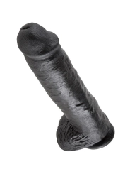 11 Dildo Schwarz mit Eier 28 cm von King Cock