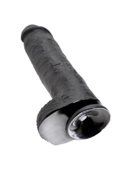 11 Dildo Schwarz mit Eier 28 cm von King Cock