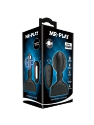 Schwarzer Aufblasbarer Analstecker mit Fernbedienung von Mr Play