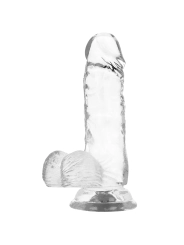 Geschirr + Klarer Dildo mit Eier 15.5 cm -O- 3.5 cm von X Ray