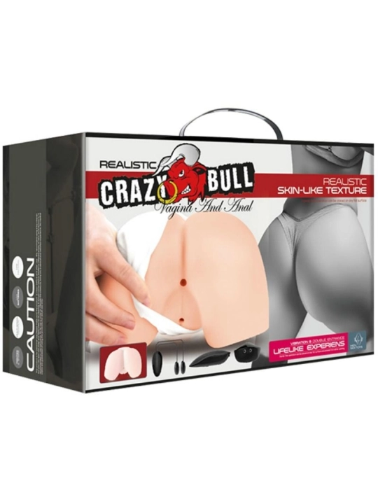 Realistische Vagina und Anus mit Vibrationsposition 4 von Crazy Bull