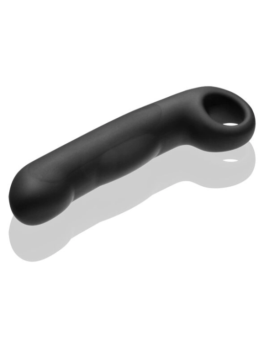 Ovid Silikon Schwarz Dildo von Electrastim